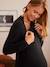 Robe-pull bi-matière grossesse et allaitement Noir - vertbaudet enfant 