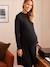 Robe-pull bi-matière grossesse et allaitement Noir - vertbaudet enfant 