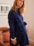 Robe-chemisier carreaux courte grossesse et allaitement Bleu marine - vertbaudet enfant 