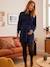 Robe-chemisier carreaux courte grossesse et allaitement Bleu marine - vertbaudet enfant 