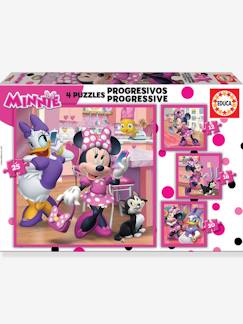 4-in-1 progressieve puzzles Disney Minnie - EDUCA  - vertbaudet enfant