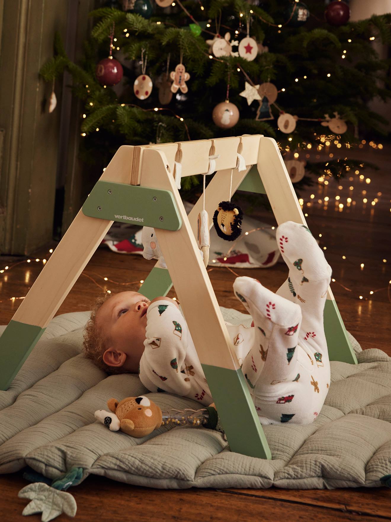 Portique d'éveil Musina - Selecta 61063 - Portique d'activités en bois pour  bébé