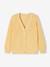 Gilet maille perlée fille jaune pâle - vertbaudet enfant 