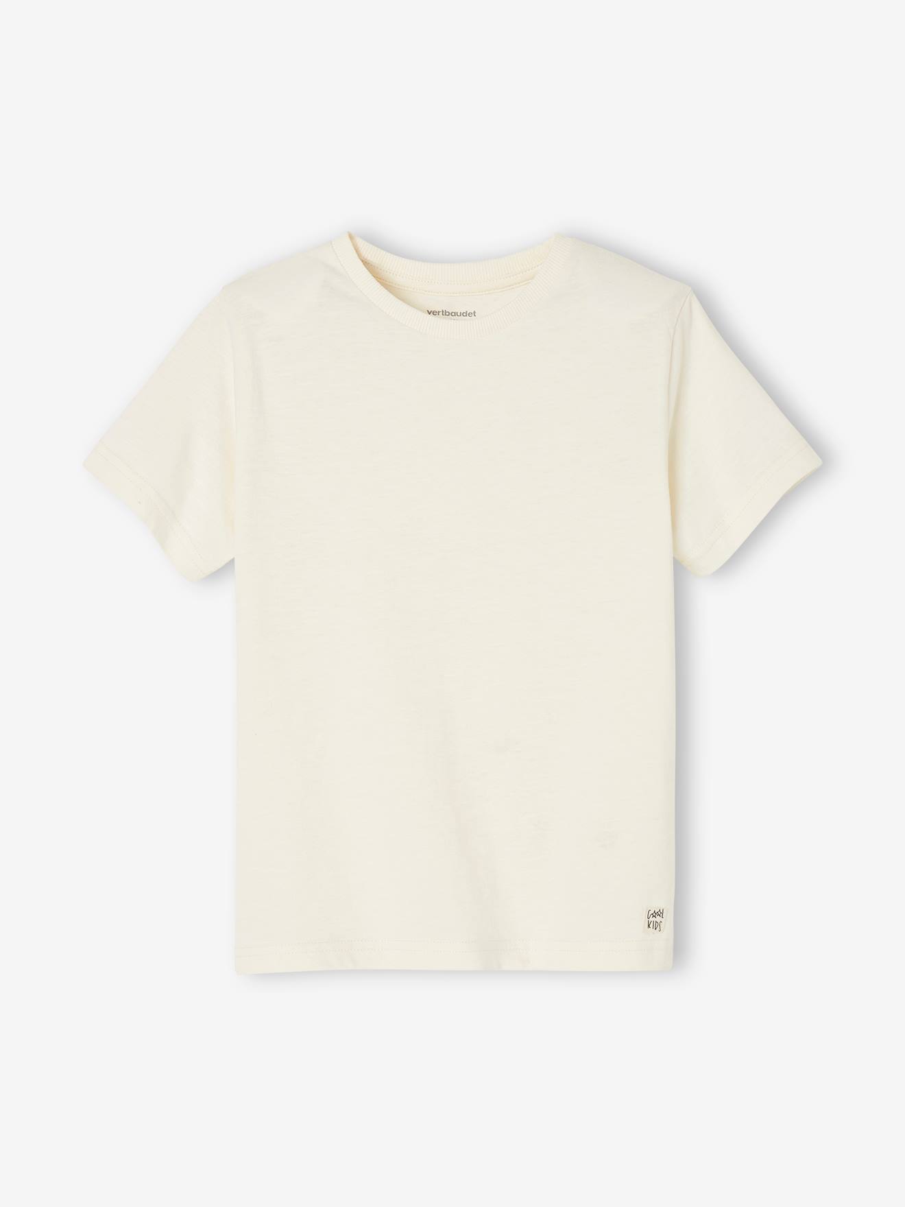 Vertbaudet Personaliseerbare Gekleurd Jongensshirt Met Korte Mouwen Wit