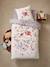 Parure housse de couette + taie d'oreiller enfant NORTH FOLK blanc imprimé - vertbaudet enfant 