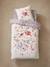 Parure housse de couette + taie d'oreiller enfant NORTH FOLK blanc imprimé - vertbaudet enfant 
