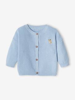 Baby-Trui, vest, sweater-Iriserend geribd babyvestje