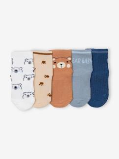 Bébé-Chaussettes, Collants-Lot de 5 paires de chaussettes "baby bear" bébé