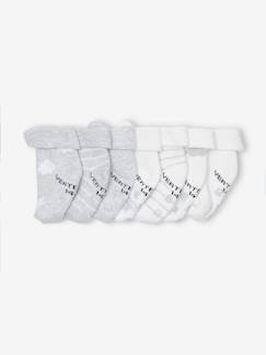 Bébé-Chaussettes, Collants-Lot de 7 paires de chaussettes "nuages et ours" bébé  BASICS