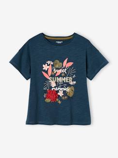 T-shirt fille animation relief et détails irisés fille  - vertbaudet enfant