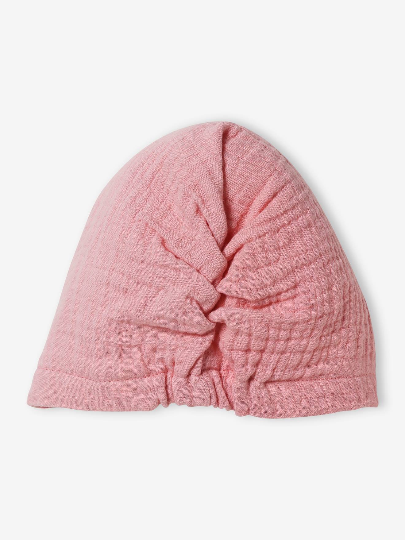 Ensemble bonnet + moufles + foulard + sac bébé fille en maille imprimée  personnalisable - bois de rose, Bébé