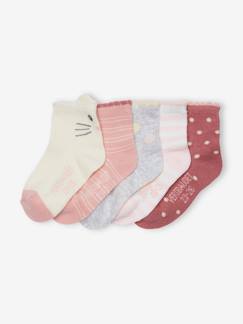 Baby-Set van 5 paar fantasiesokken voor babymeisje
