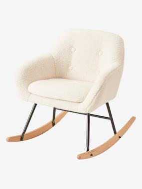 Fauteuil à Bascule Enfant Licorne - Brillant Dans Le Noir, Bois Massif, Tissu Doux - Pour 3 à 5 Ans