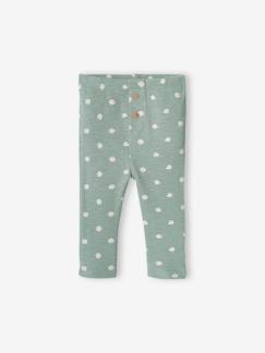 Bébé-Pantalon, jean-Legging bébé fille en maille côtelée