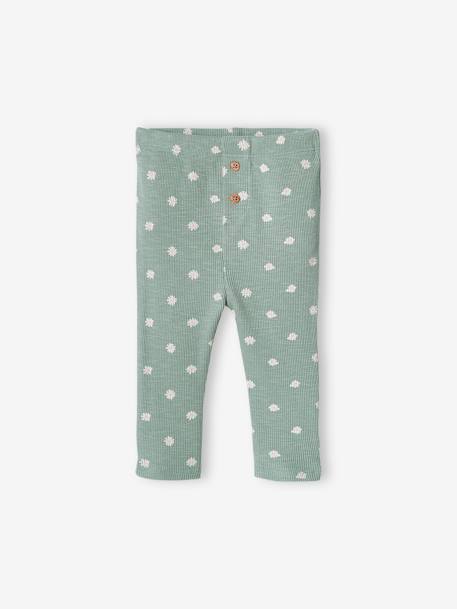 Bébé-Legging bébé fille en maille côtelée