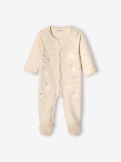 Bébé-Pyjama, surpyjama-Pyjama bébé mixte en velours ouverture devant