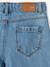 Wijde meisjesjeans met rafels aan de onderkant donkerblauw+gebleekt denim+grijs+stone - vertbaudet enfant 