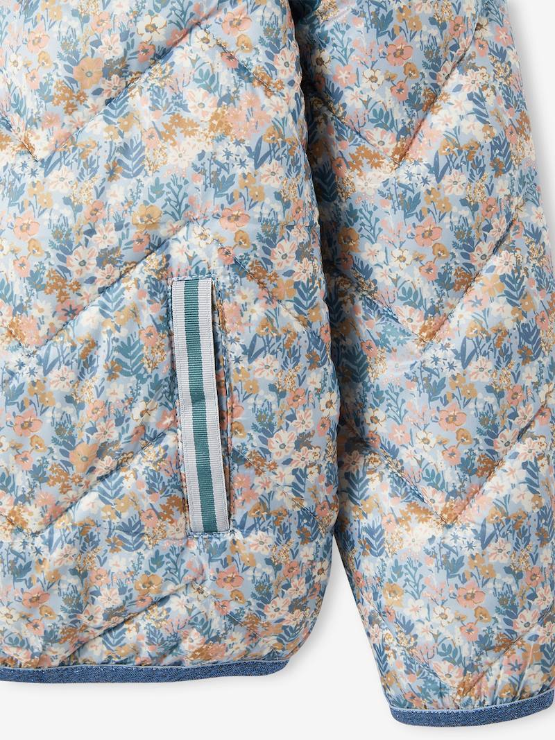 Doudoune Fille Légère Réversible - Marine, Fille