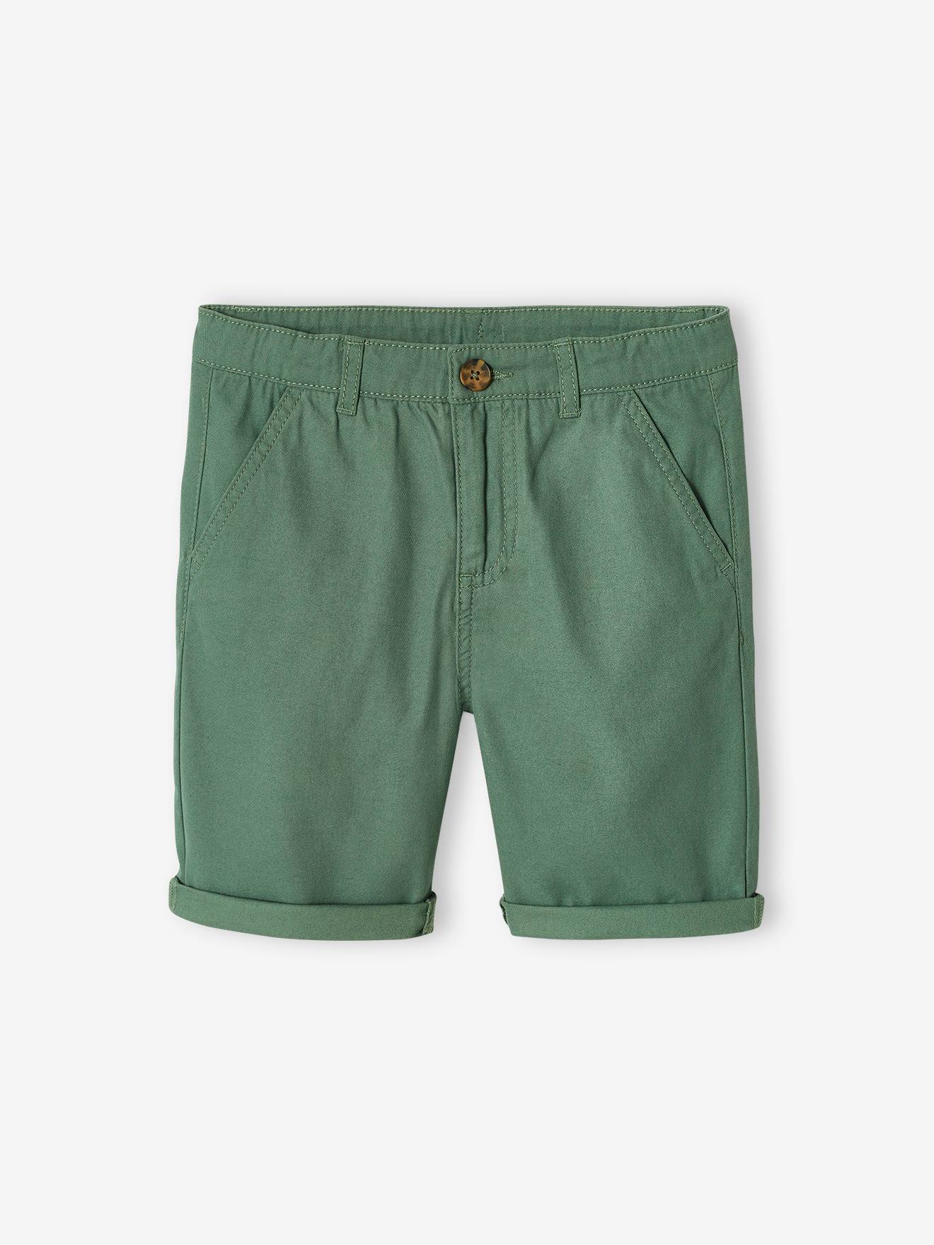 Vertbaudet Chino Bermuda Voor Jongens Groen