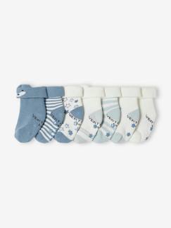 Baby-Set van 7 paar sokjes "met sterren en vos" voor baby's