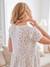 Robe de grossesse et d'allaitement gaze de coton blanc+caramel+sauge - vertbaudet enfant 