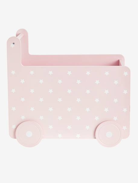 Coffre de rangement à roulettes Rose/étoile - vertbaudet enfant 
