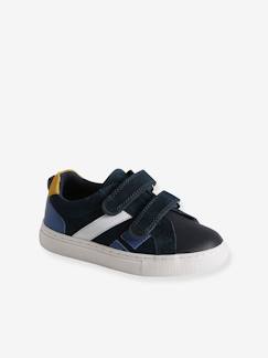Baskets enfant cuir scratchs  - vertbaudet enfant