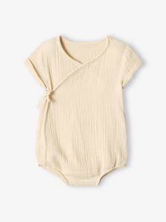 Romper baby van katoengaas, personaliseerbaar, sluiting pasgeborenen  - vertbaudet enfant