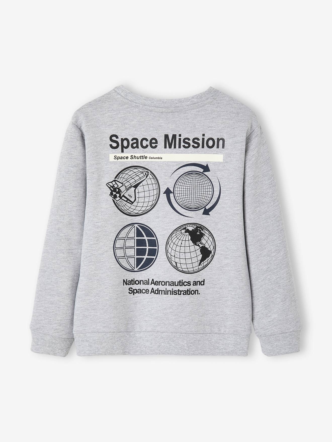 Overeenkomend Zonder dik NASA¨-sweatshirt voor jongens - gemêleerd grijs, Jongens