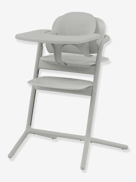 Set 4-en-1 chaise haute évolutive avec transat Cybex Lemo 2 bleu+gris+Sand white - vertbaudet enfant 