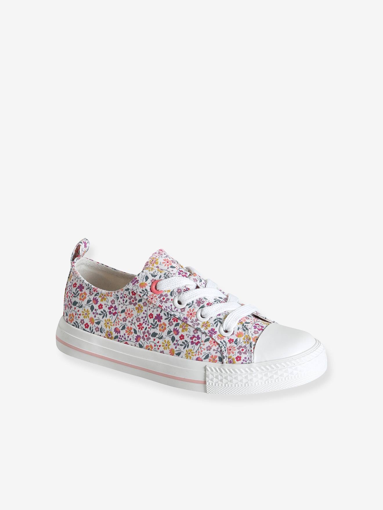 Vertbaudet Stoffen Decoratieve Sneakers Voor Meisjes Rouge