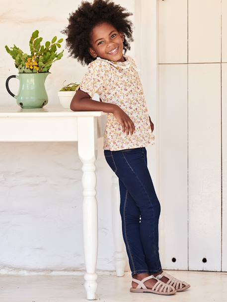 Tregging en denim "waterless" fille  - vertbaudet enfant