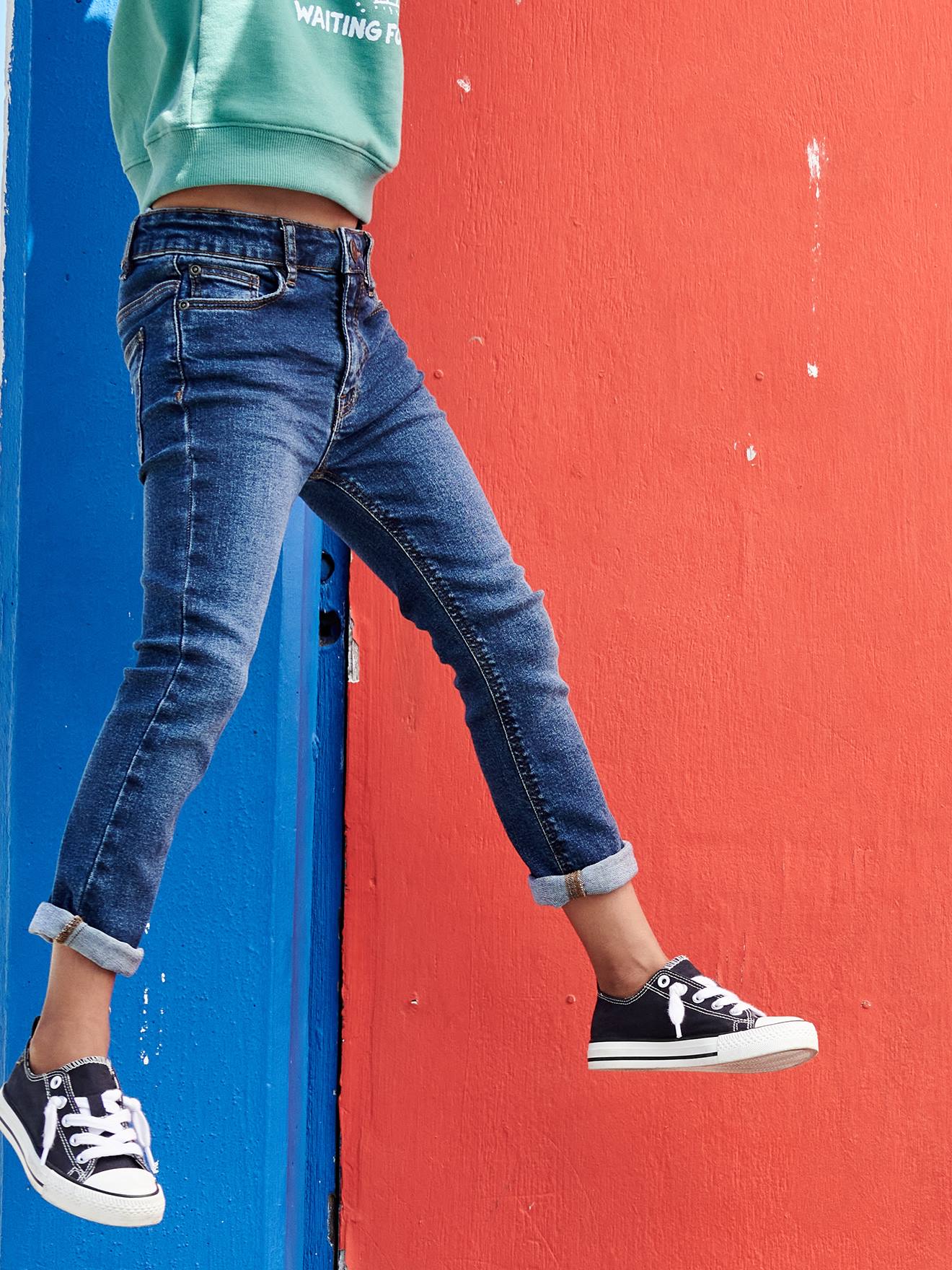 Vertbaudet Slim Fit Jeans Basics Jongens Stone