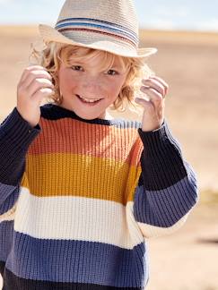 Jongens-Trui, vest, sweater-Kleurrijke gestreepte jongenstrui