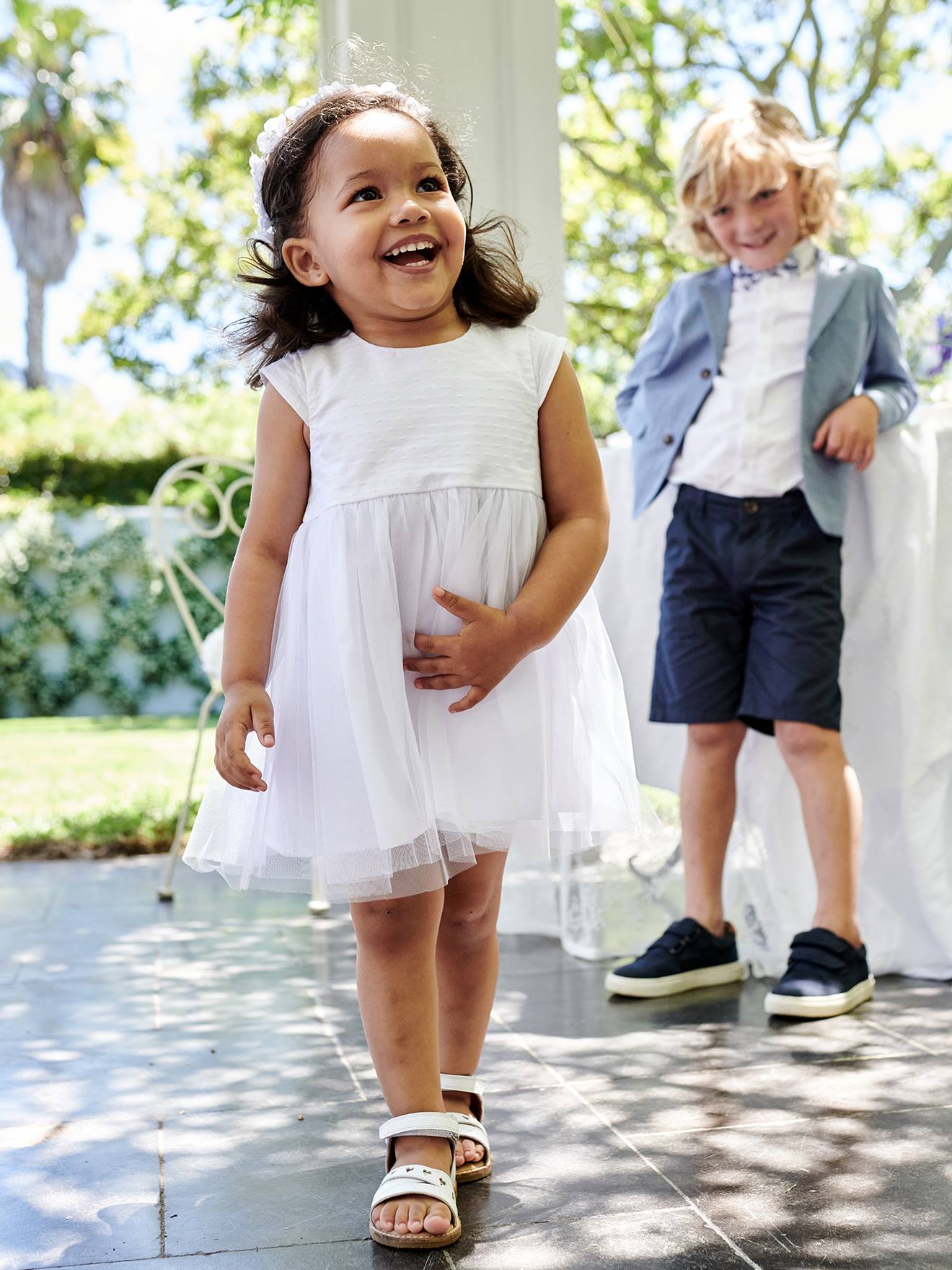 vooroordeel werper Installeren Feestelijke jurk met tule voor baby - wit, Baby