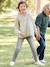 Jean slim MorphologiK 'waterless' fille tour de hanches MEDIUM avec usures BLEU FONCE DELAVE+Brut+denim black+GREY DENIM - vertbaudet enfant 