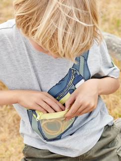 Jongens-T-shirt met banaanmotief misleidt het oog van de jongens met de zak met ritssluiting