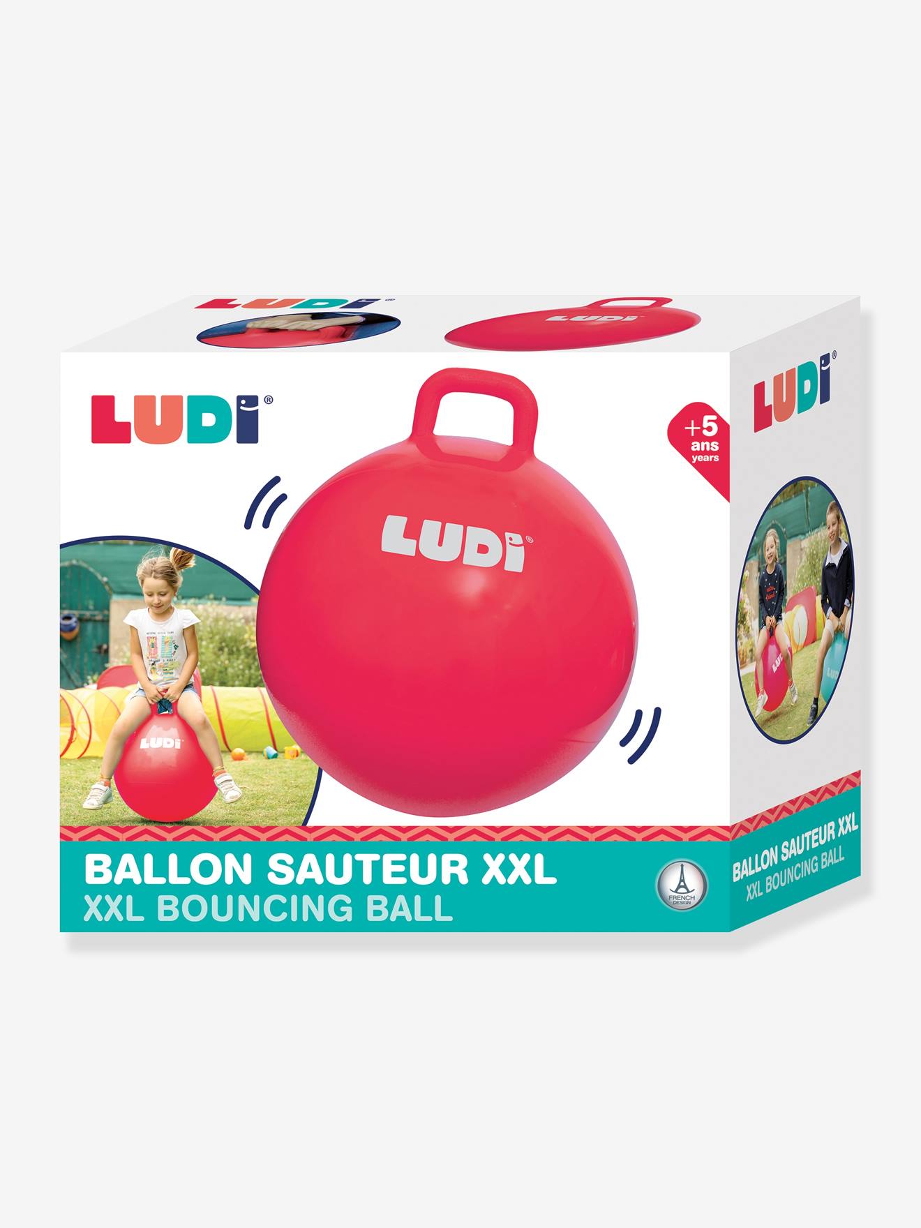 Ballon sauteur XXL - rouge, Jouet