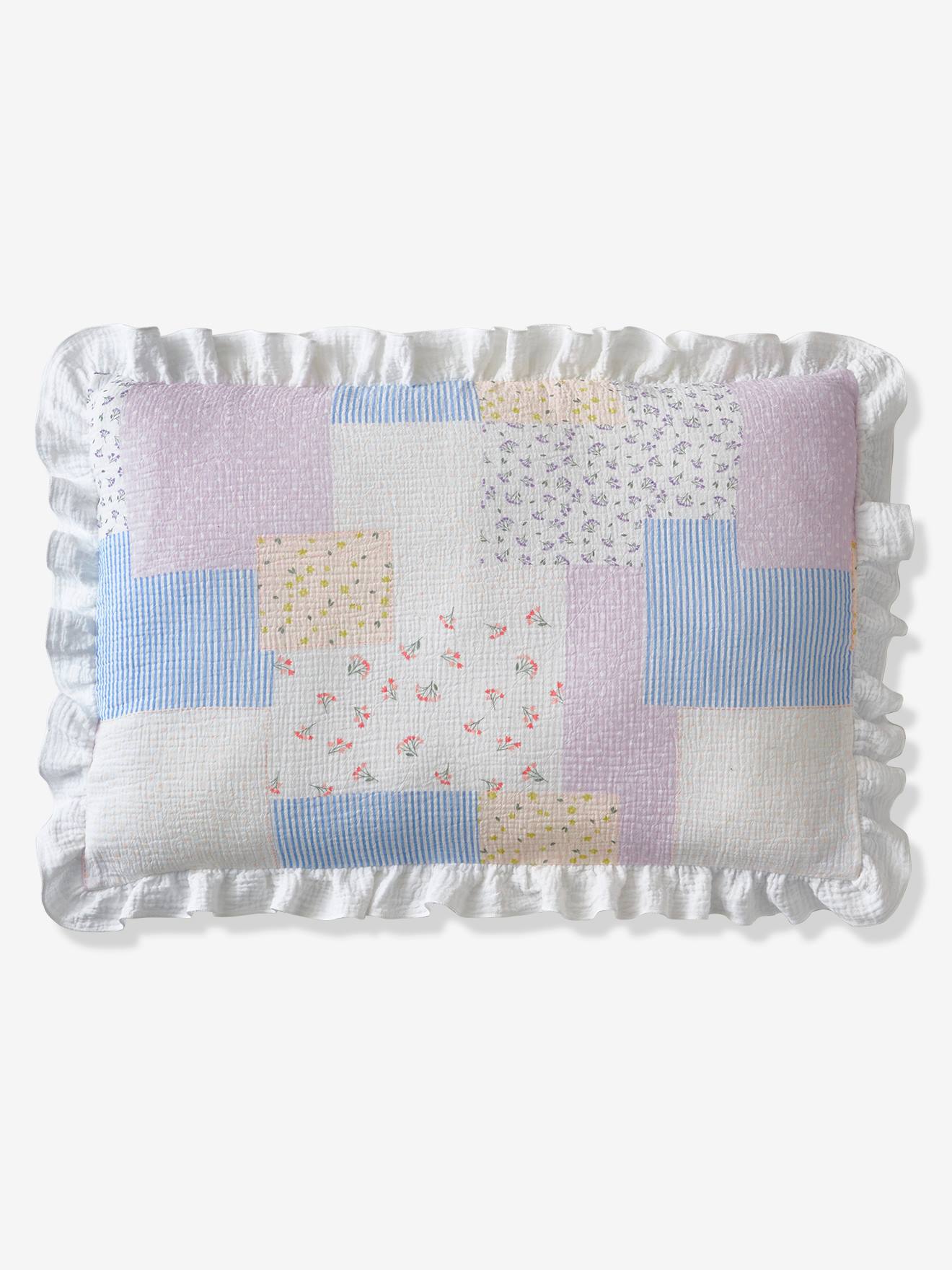 Vertbaudet Kussensloop Voor Babybed, Van Katoengaas Cottage Oeko-Tex¨ Meerkleurig