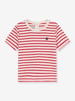 Baby-T-shirt, coltrui-T-shirt met korte mouwen van biologisch katoen PETIT BATEAU