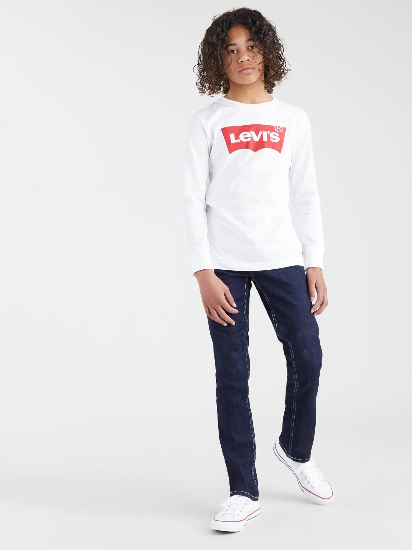 T Shirt manches longues blanc Levi's ® pour femme
