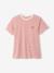 T-shirt brodé de grossesse et d'allaitement en coton Rayé marine+Rayé rouge+vert - vertbaudet enfant 