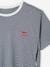 T-shirt brodé de grossesse et d'allaitement en coton Rayé marine+Rayé rouge+vert - vertbaudet enfant 