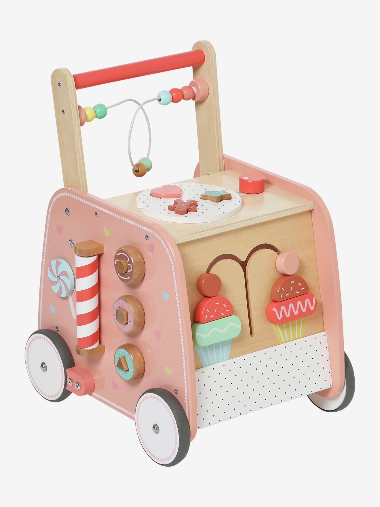 Caddie en bois pour enfants | jouet stand de marchande