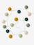 Guirlande boules lumineuse avec interrupteur framboise+rose+vert sauge - vertbaudet enfant 
