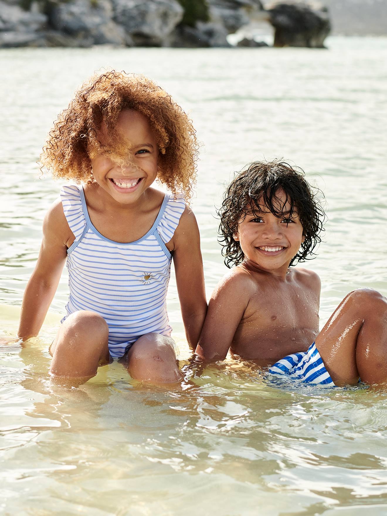 Short de bain enfant - Le petit Acidulé rayé