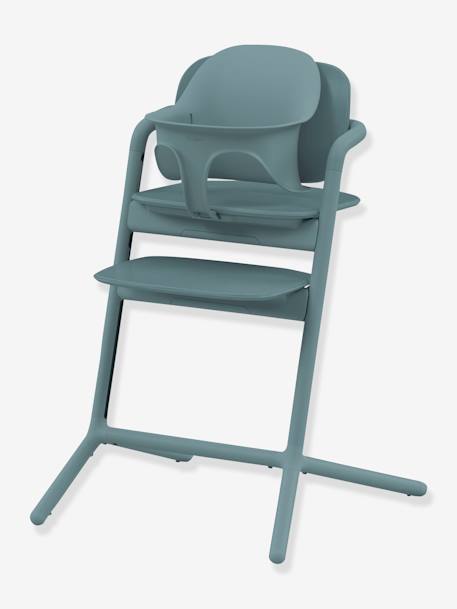 Set 4-en-1 chaise haute évolutive avec transat Cybex Lemo 2 bleu+gris+Sand white - vertbaudet enfant 