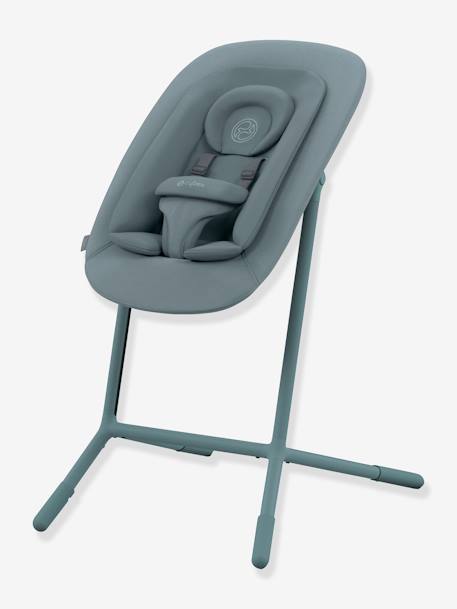 Set 4-en-1 chaise haute évolutive avec transat Cybex Lemo 2 bleu+gris+Sand white - vertbaudet enfant 
