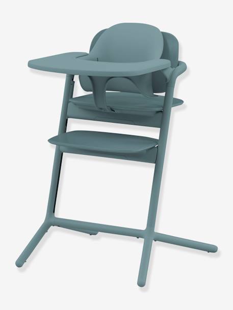 Set 4-en-1 chaise haute évolutive avec transat Cybex Lemo 2 bleu+gris+Sand white - vertbaudet enfant 