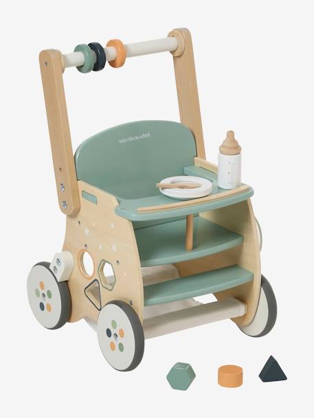 Poussette en bois pour bébés, jouet à pousser, marchettes, chariot de  marche pour tout-petits, voiture d'apprentissage pour les tout-petits